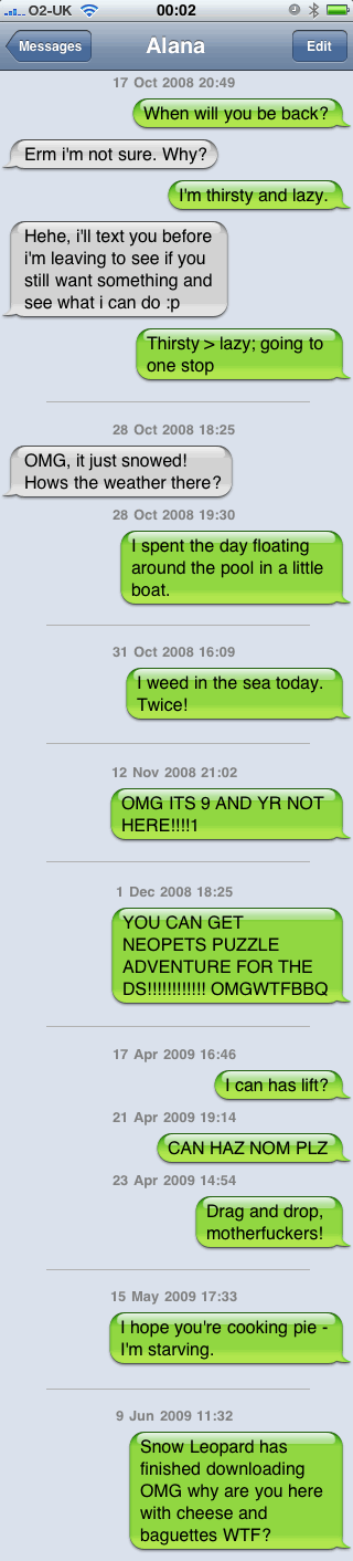 iPhone SMSes iPhone SMSes